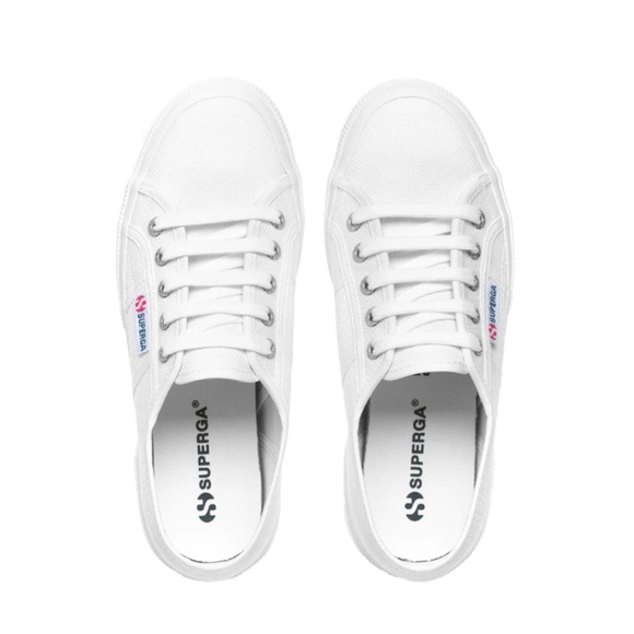 Superga White Canvas Sneakers Classic - Picture 3 of 8